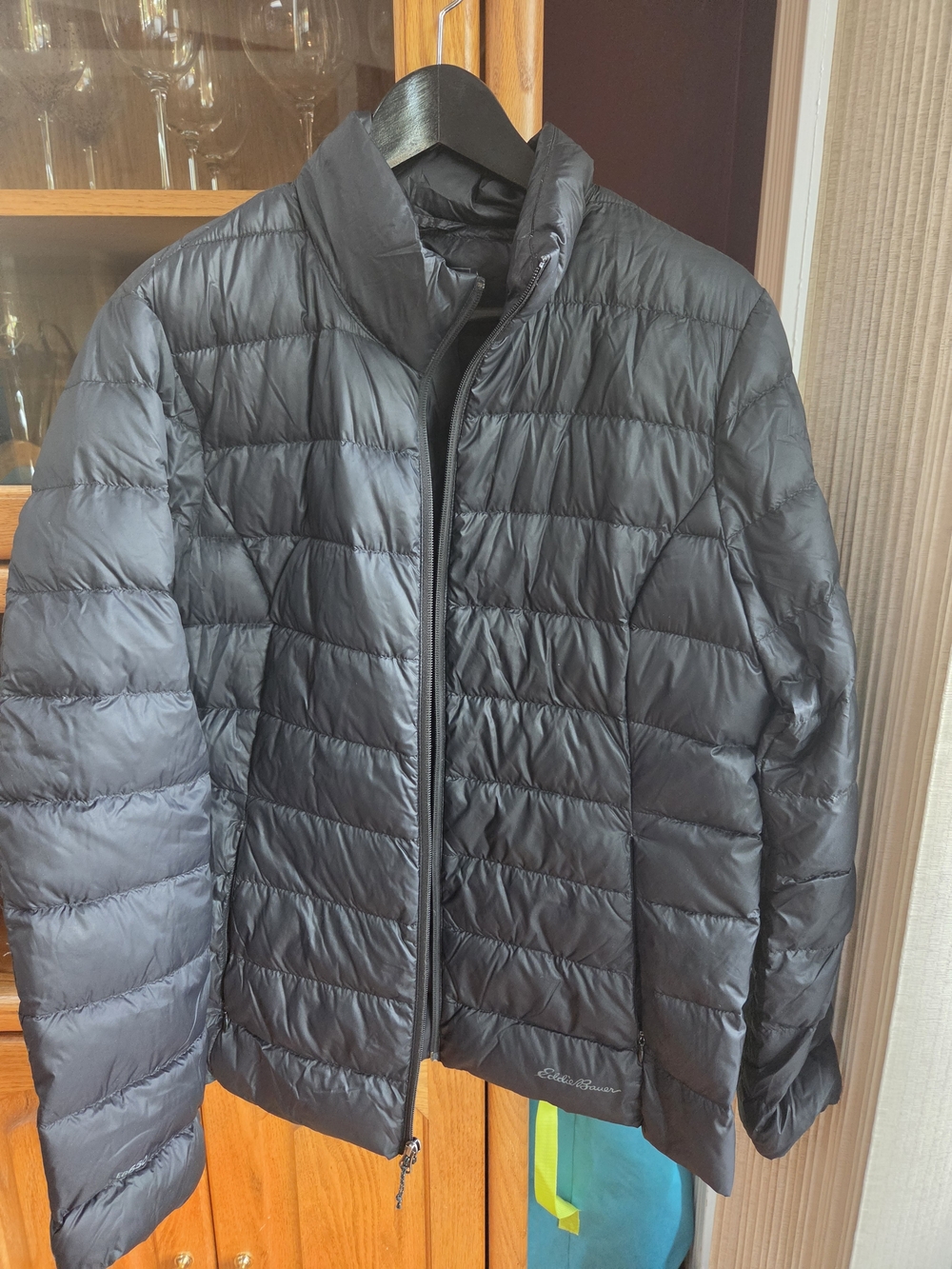 Eddie Bauer Women's Black Packable Down Puffer Jacket